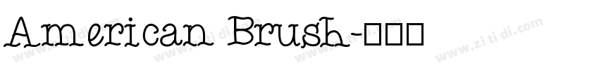 American Brush字体转换